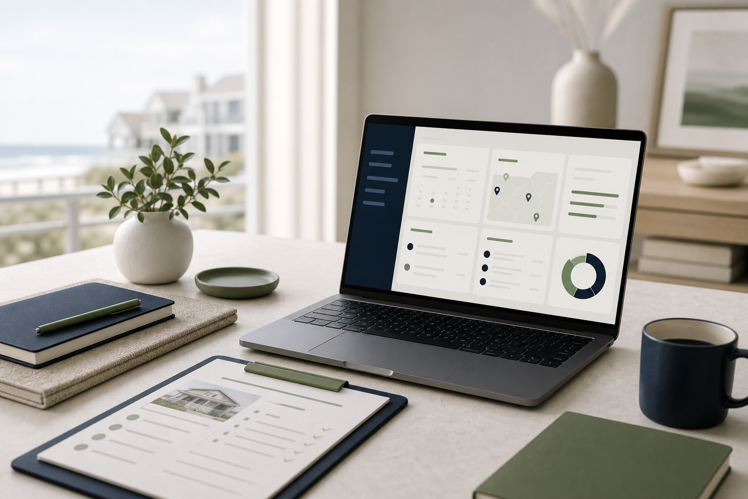 Haven Care property care CRM workflow preview for client property requests photos notes and approvals