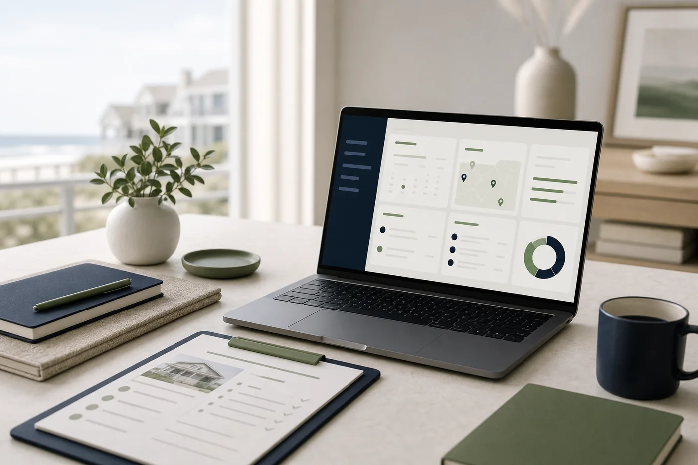 Haven Care property care CRM workflow preview for client property requests photos notes and approvals